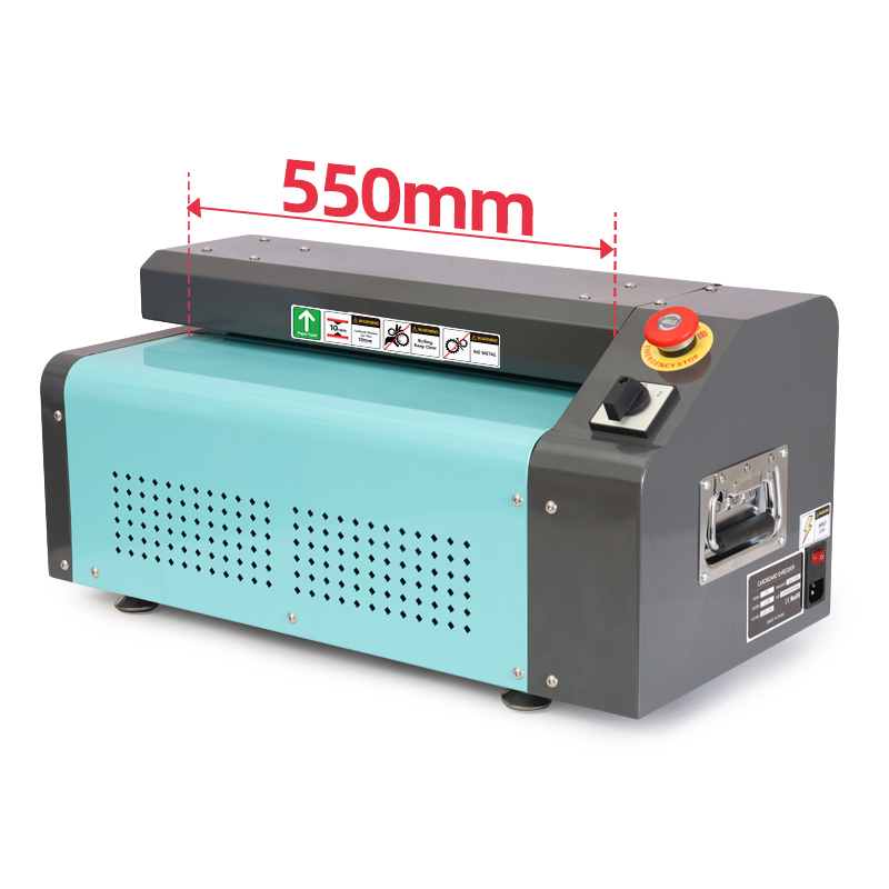 P30 (550mm) cardboard shredder machine (Black+Green)-Cardboard
