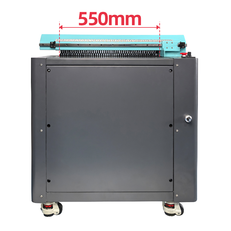 P80 (550mm) cardboard shredder machine(Black+Green)-Cardboard