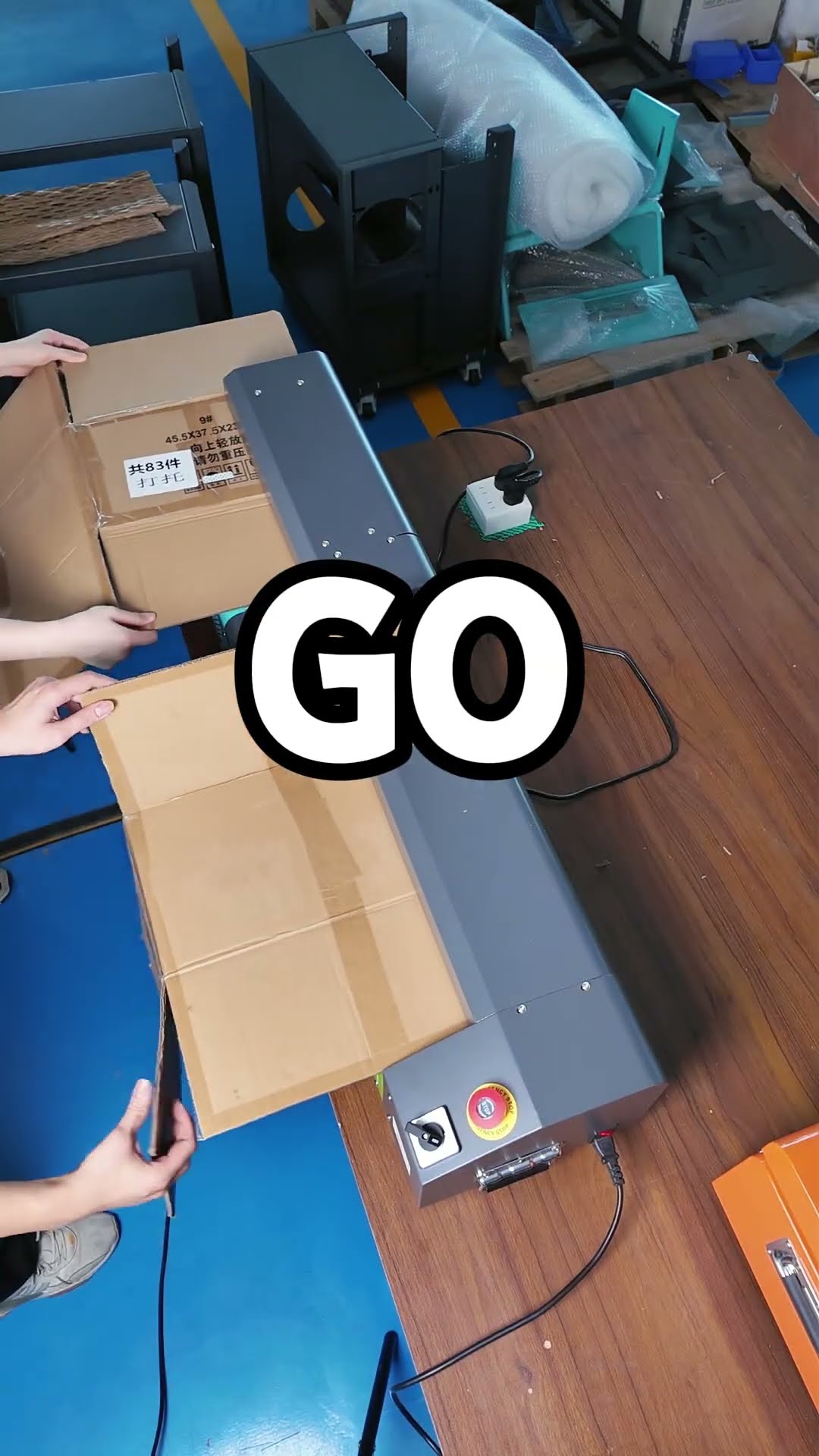 Cardboard waste = free packing material.