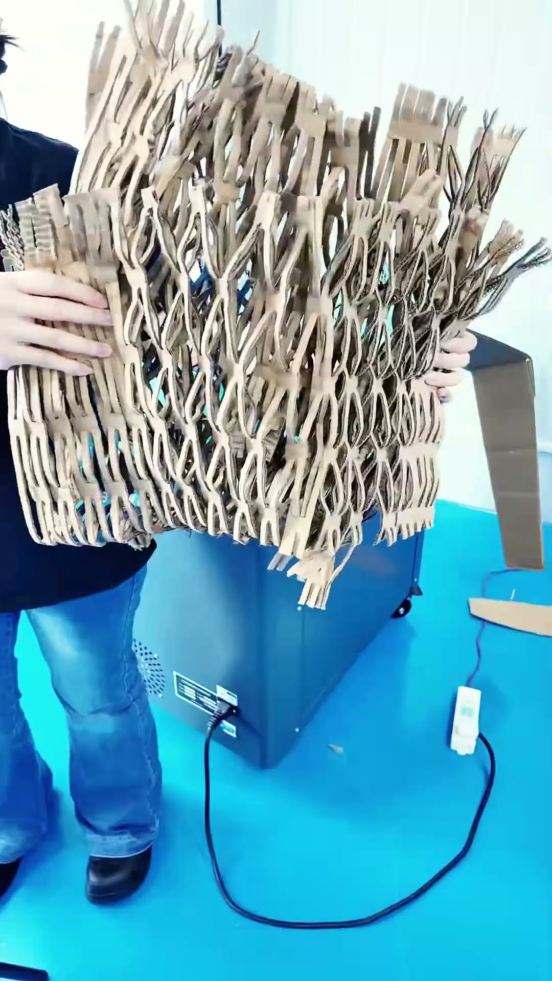 What do you do with Waste? Try Cardboard Shredder. Product Packing Materials by yourself,